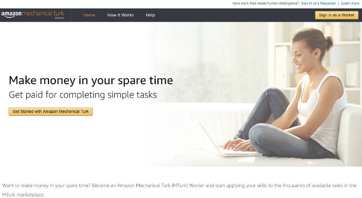 Amazon Mechanical Turk screenshot