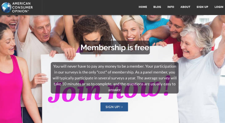 American Consumer Opinion screenshot