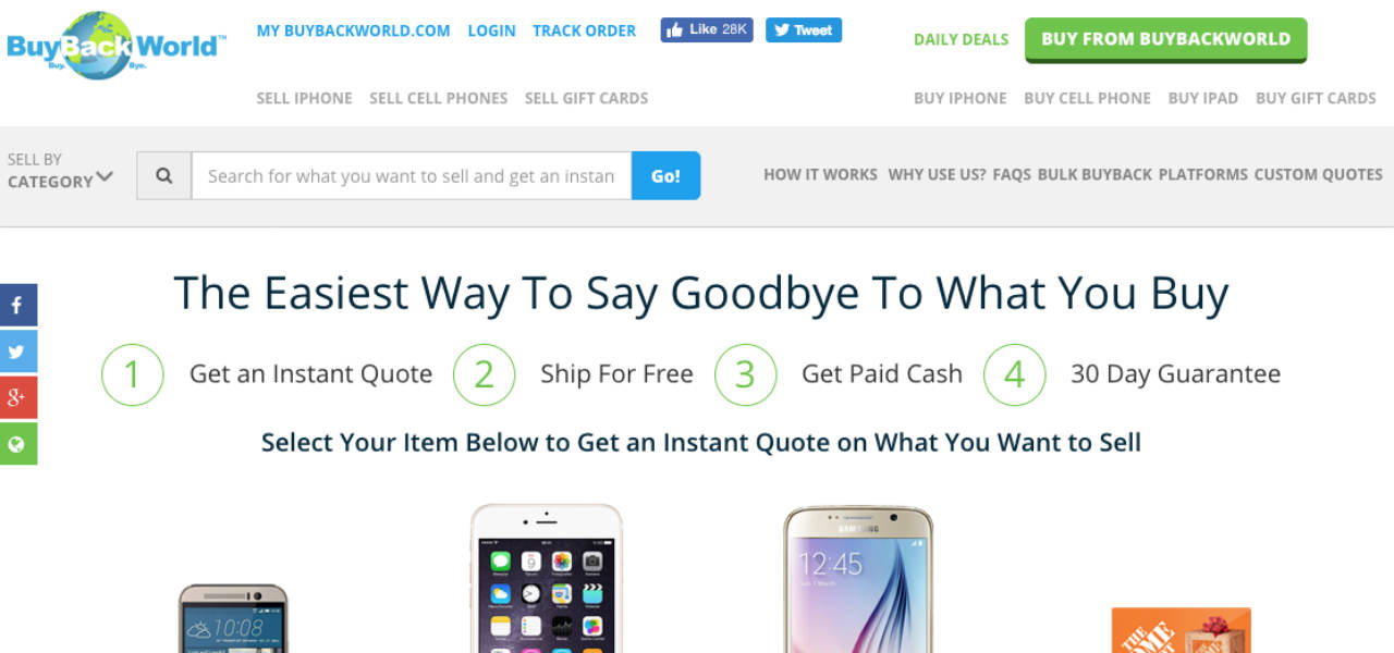 Buybackworld screenshot