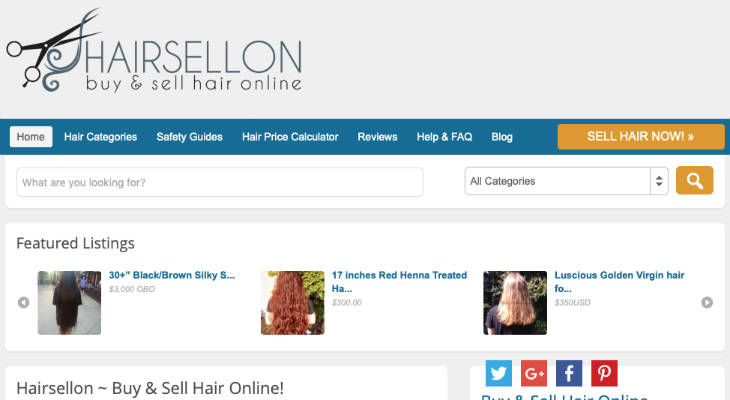 HairSellon screenshot