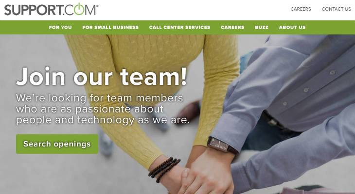 Support.com Jobs screenshot
