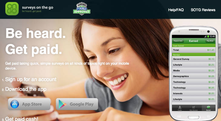 Surveys On The Go screenshot