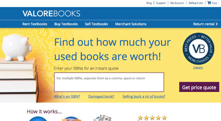 ValoreBooks screenshot